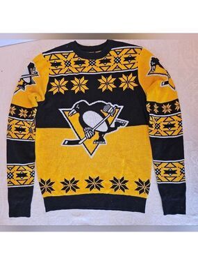 Pittsburgh Penguins Official NHL Licensed Product Ugly Sweater Size Small NWOT